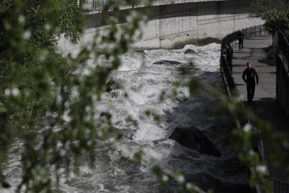 Recerca del treballador caigut al riu