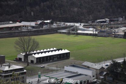 Borda Mateu, Santa Coloma, on estava projectat de fer l'estadi