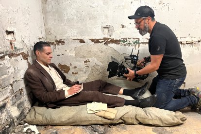 Una de les escenes del rodatge.