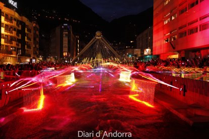 Inauguració fonts lluminoses