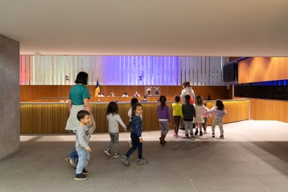 Entrant a l'hemicicle