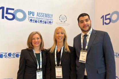 La delegació andorrana present a la 150a Assemblea de la Unió Interparlamentària a Taixkent.