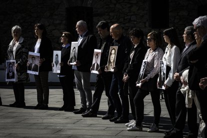 Els familiars dels homenatjats