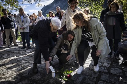 La família de Bonaventura Casal en l'homenatge.