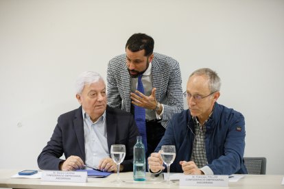 Reunió del Consell Econòmic i Social. Cadena, Andreu i Pallàs de la CEA