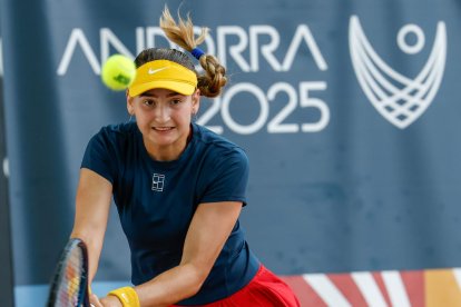 Vicky Jiménez durant el partit.