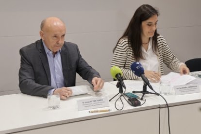 El president i la directora de la Cambra de Comerç.