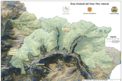 Àrea del futur parc natural entre Ordino i Canillo