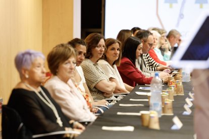 La ministra d'Afers Socials, Trini Marín, en l'assemblea de la Federació de la Gent Gran.
