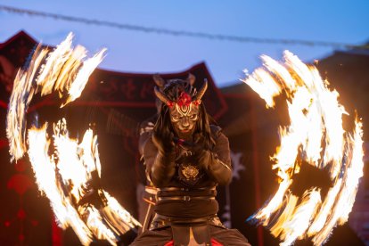 Espectacle de foc al Pas.