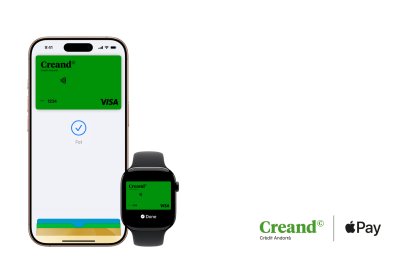 Creand Crèdit Andorrà activa 'Apple Pay'