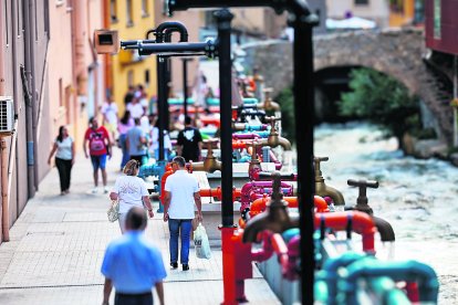 La instal·lació artística del Projecte Caldes.