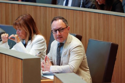 Xavier Espot durant una de les seves intervencions d’ahir.