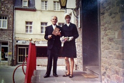 Foto del casament entre Boris i Roswitha
