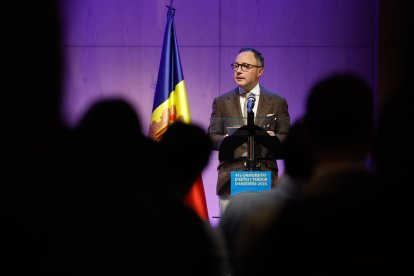 Xavier Espot durant la conferència.