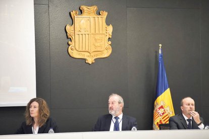 Adellach amb Antoni Fiñana i Josep Maria Rossell.