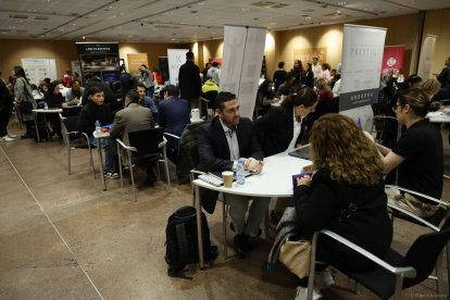 Participants a la trobada laboral d'hivern.