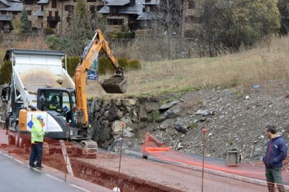Treballs de la primera fase de les obres, ja acabada.