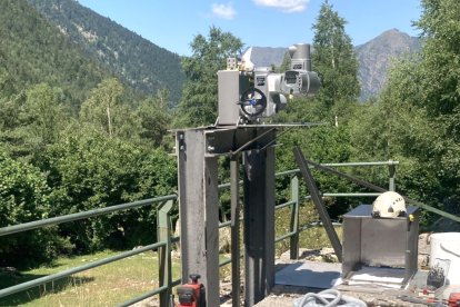 La presa de Ràmio, on s’ha provat el sistema de telecomanda.
