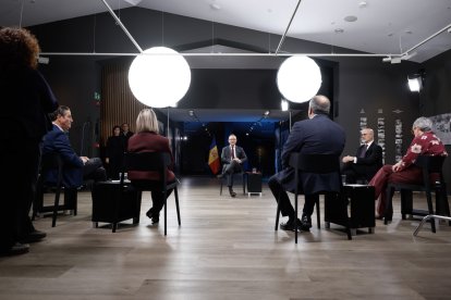 El cap de Govern, Xavier Espot, durant el programa ‘El cap de Govern respon’ a RTVA.