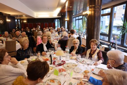 Els padrins al dinar de Nadal d'Escaldes.