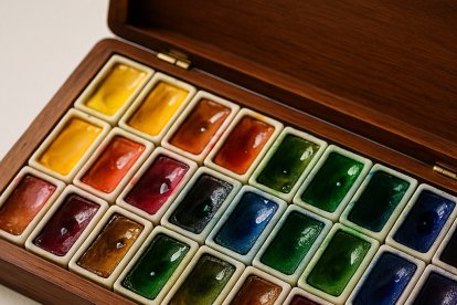Paleta aquarel·les.