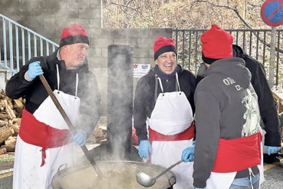 L’escudella d’Escaldes, a pocs minuts de ser servida.