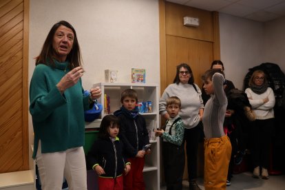 Inauguració, ahir, de l’espai d’esbarjo.