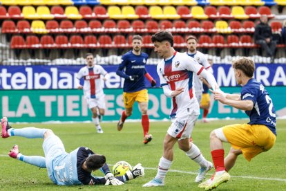 L'FC Andorra deixa escapar dos punts contra l'Osca.