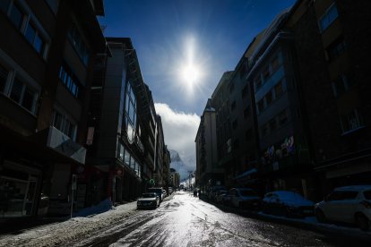 El carrer de les Abelletes, totalment buit.