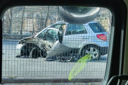 L'estat d'un dels vehicles implicats en l'accident.