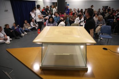 L’assemblea que va aprovar el conveni col·lectiu.