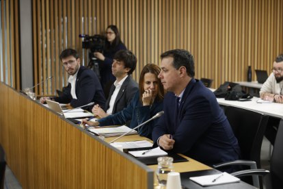 Gili, en un acte al Consell General.