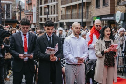 Un moment durant la celebració.