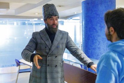 Peter Zalmayev a la redacció del Diari d’Andorra.