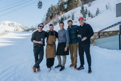 Els cuiners durant l'esdeveniment.