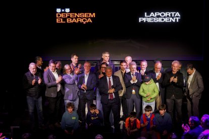 Laporta a Andorra amb aficionats del país