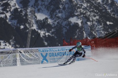 L'esquiadora Allison Mollin durant la prova.
