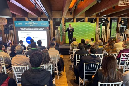 Una de les conferències que s'han dut a terme al Creand Accelera Summit aquest matí.