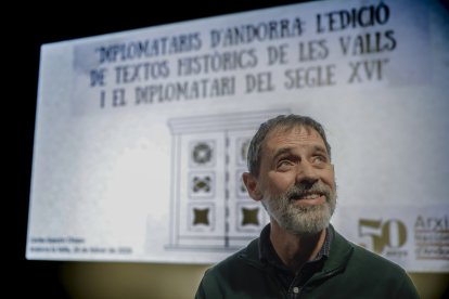 Carles Gascón en la xerrada sobre el segle XVI.