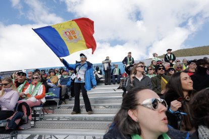 Ambient a les graderies al supergegant d’ahir.