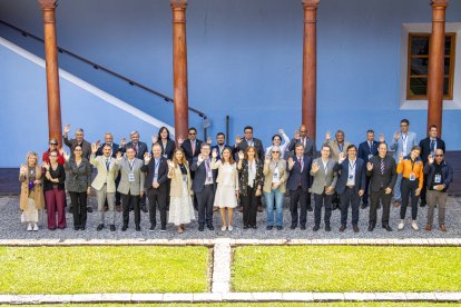 Diversos representants dels 21 països que han participat a la trobada sobre la reducció del risc de desastres que ha tingut lloc a Guatemala.