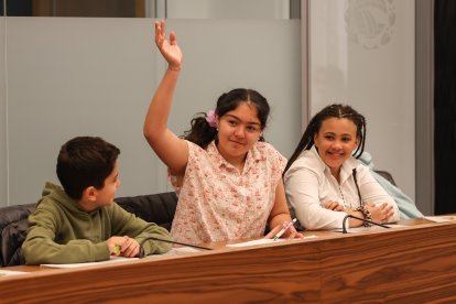 Un moment durant el consell d'infants d'Escaldes.