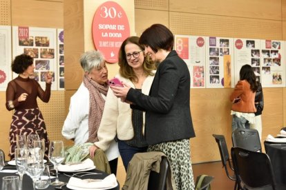 Un moment durant el sopar.