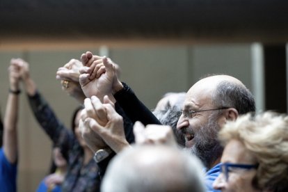 Assistents durant els actes de celebració.