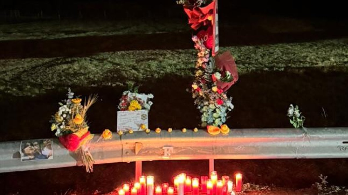 Homenatge al jove motorista que va perdre la vida a Arfa