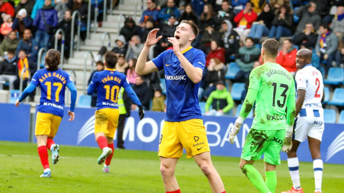 L'FC Andorra va caure davant del Leganés malgrat avançar-se dos cops en el marcador.