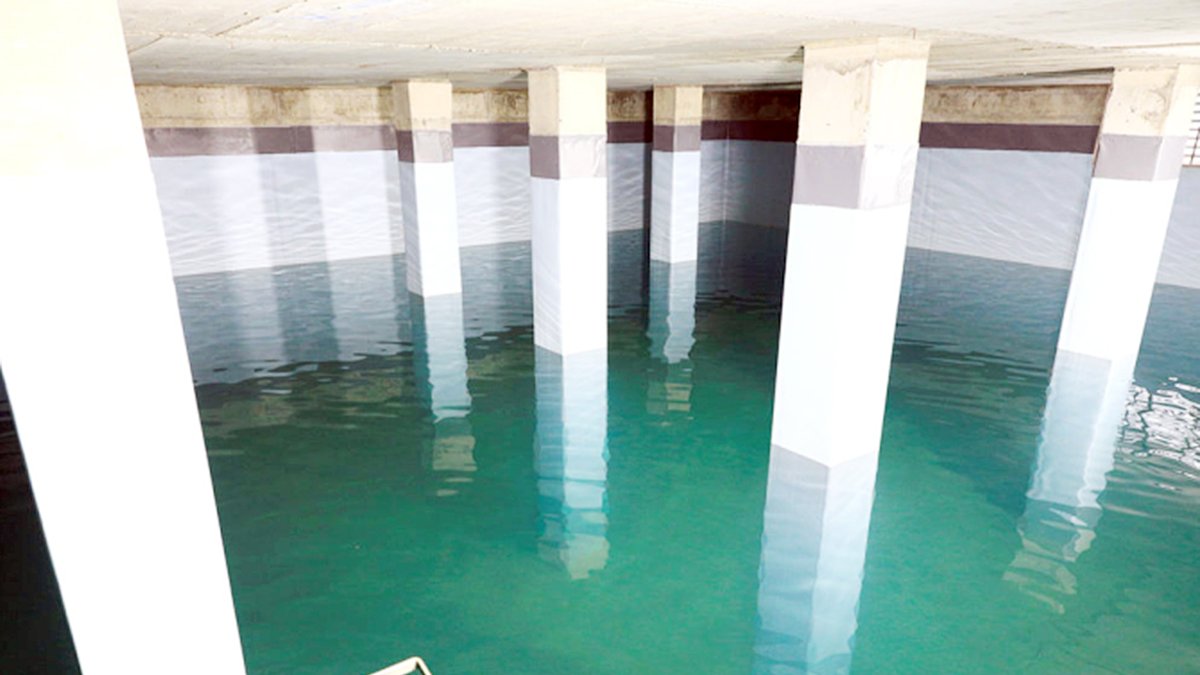 Un dipòsit d’aigua ubicat a Nagol.