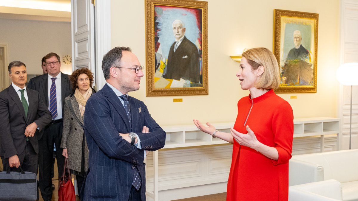 Espot amb la primera ministra d'Estònia