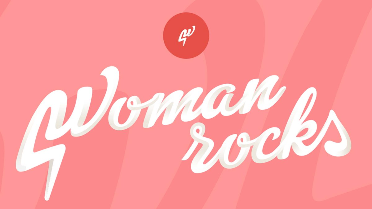 Cartell publicitri de la xerrada 'Woman Rocks?